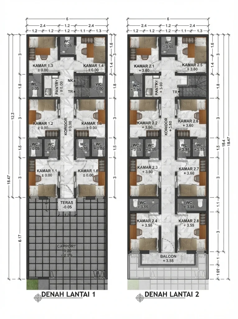 Simulasi Keuntungan Investasi Kost 14 Kamar, Segini Hasilnya!